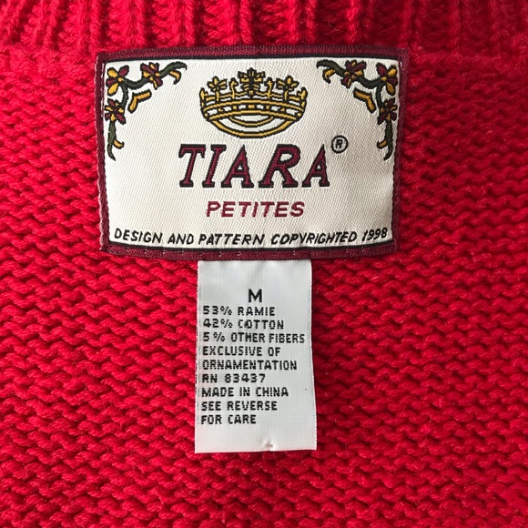 Tiara Petite Ugly Christmas Sweater Vest - Picture 6 of 7